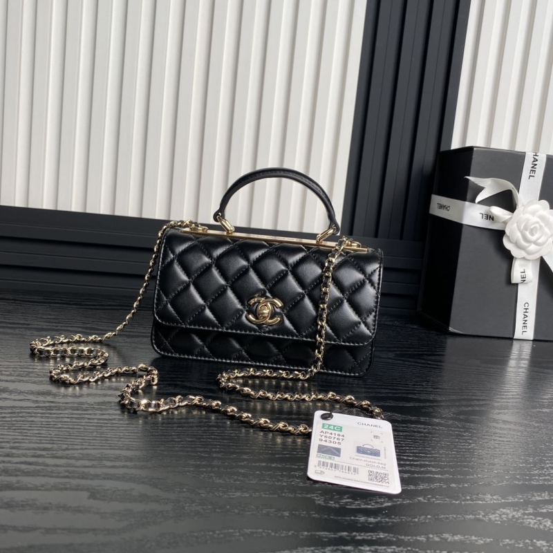 Ch*el top handle bags